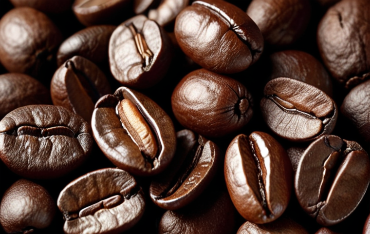 **"Best organic coffee beans for espresso"**: A close-up shot of high-quality, ethically sourced coffee beans, perfect for making espresso. Focus on the rich colors and textures of the beans.